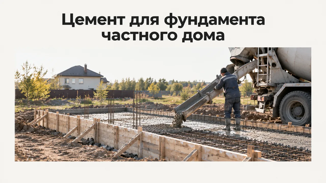 Цемент для фундамента: какой бетон заказать и не переплатить