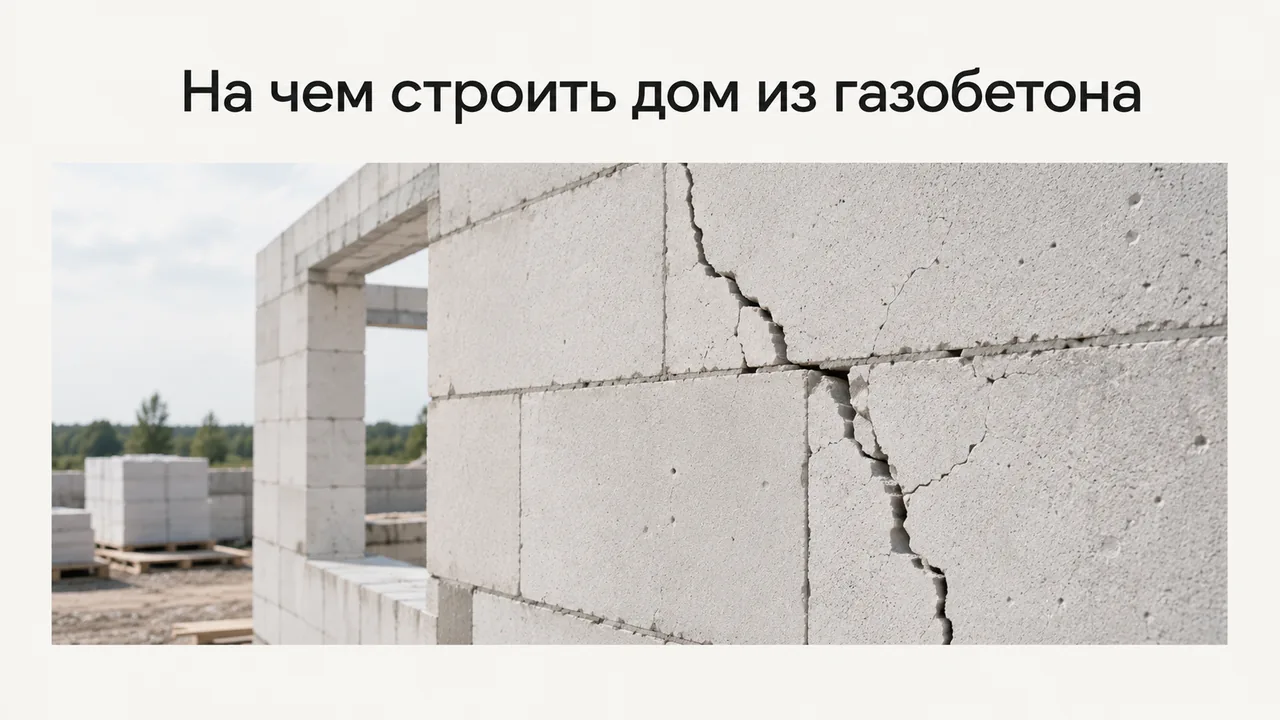 Фундамент для дома из газобетона: какой выбрать, чтобы не было трещин